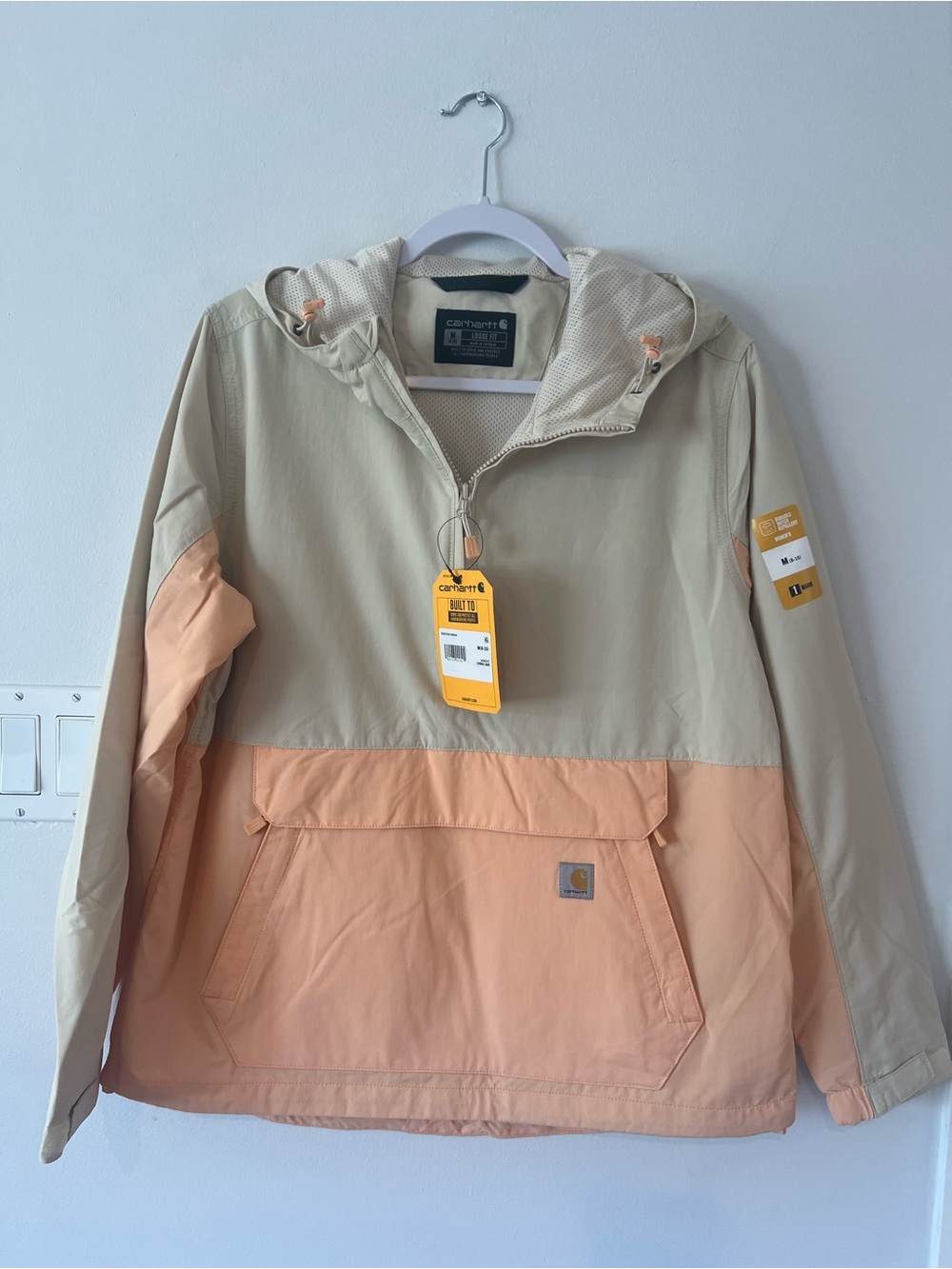 NEW Carhartt Rockford Anorak Coat Women’s Medium Loose Durable Water Repellent